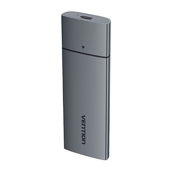 VENTION M.2 NVMe SSD用ポータブルケース(USB 3.1 Gen 2-C) アルミニウム合金 グレー KP-9286