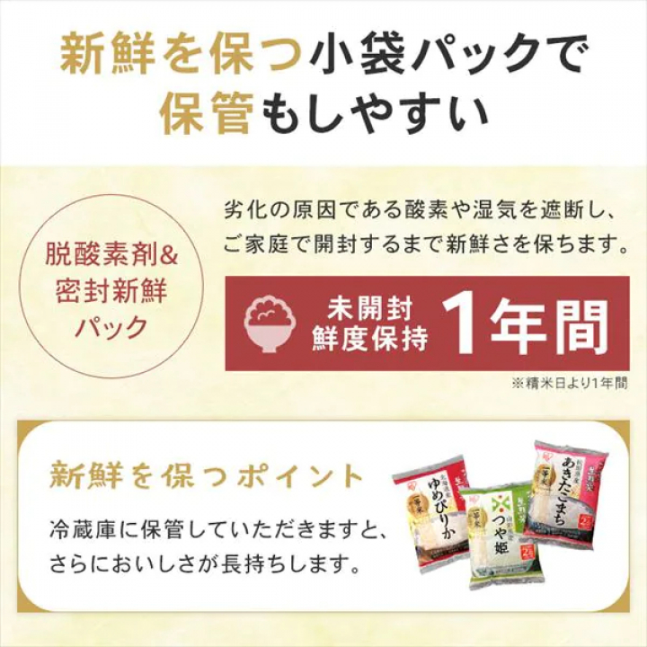 アイリスの生鮮米 五銘柄食べ比べセット 1.5kg