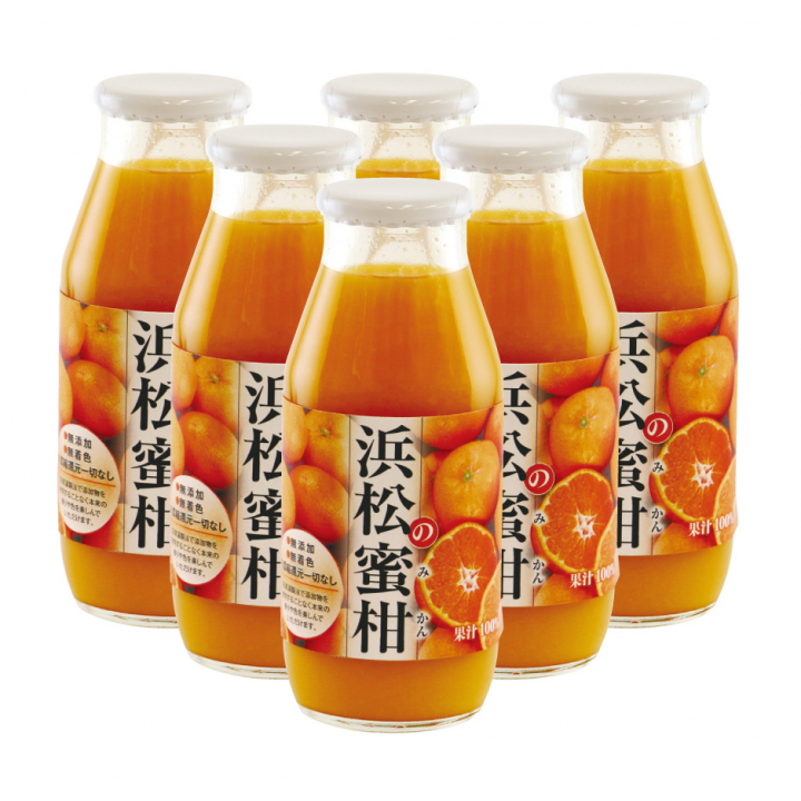 浜松の蜜柑 果汁100％無添加ジュース5本