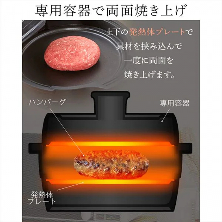アイリスオーヤマ かんたん両面焼きレンジ 17Lターン