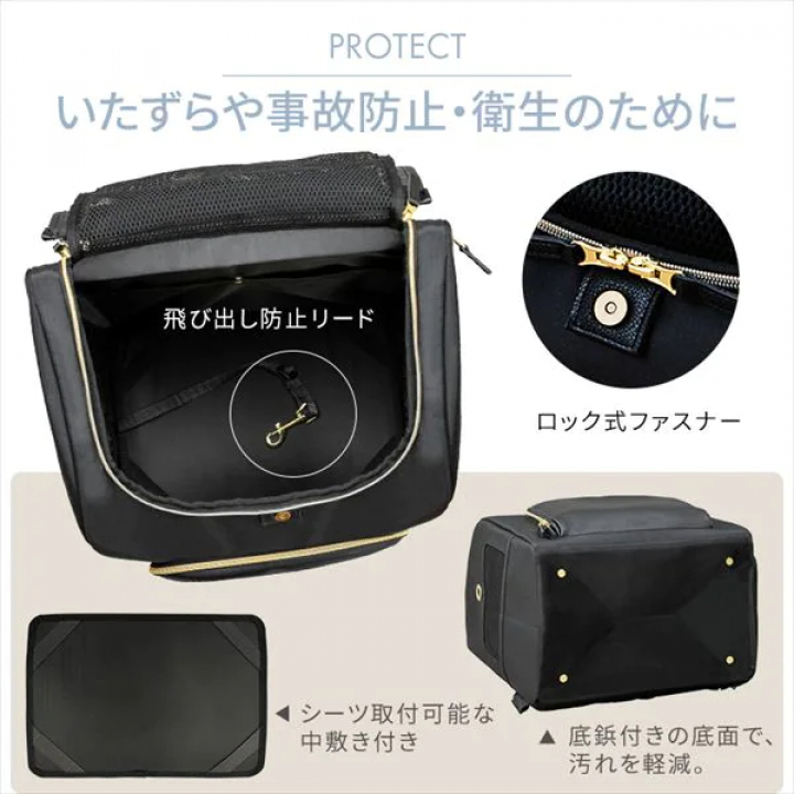前かけできるペットリュック/ブラウン