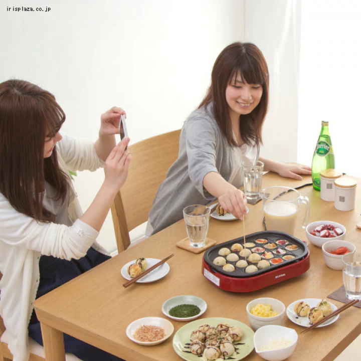 たこ焼き2WAYプレート/レッド