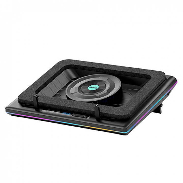 llano ノートパソコン 冷却パッド RGBライトモード 15-19インチ対応 ブラック V12RGB-BK