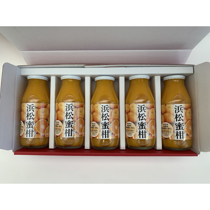 浜松の蜜柑 果汁100％無添加ジュース5本